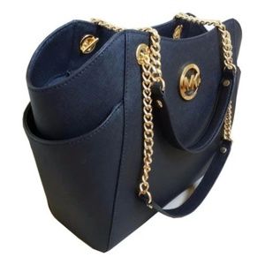 Michael Kors - Navy Jet Set Travel Shoulder Tote